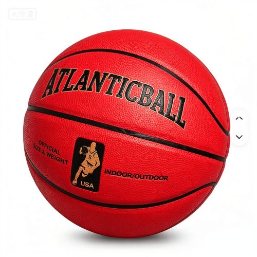 Custom Logo Red PU Basketball