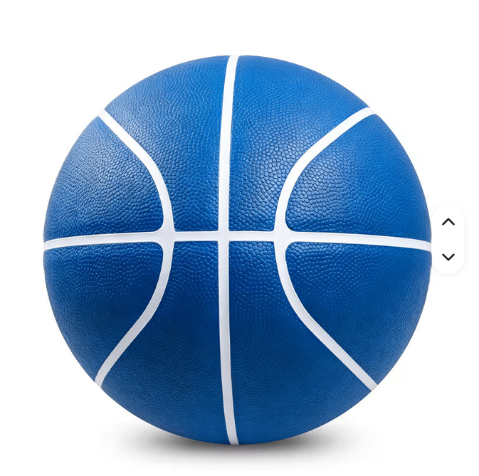 Custom Blue PU Basketball – Custom Logo for Street & Training | OEM Service - Image 2