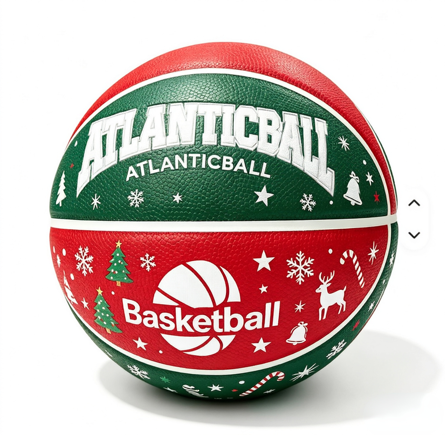 Custom Christmas Basketball with Logo