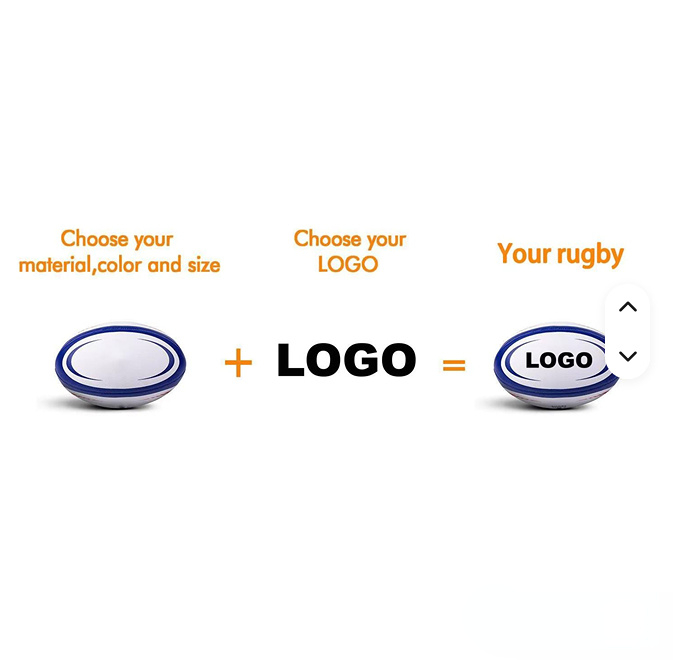 Custom Logo Rugby Ball | Rugby Union & League, Sizes 1–5 - Image 4