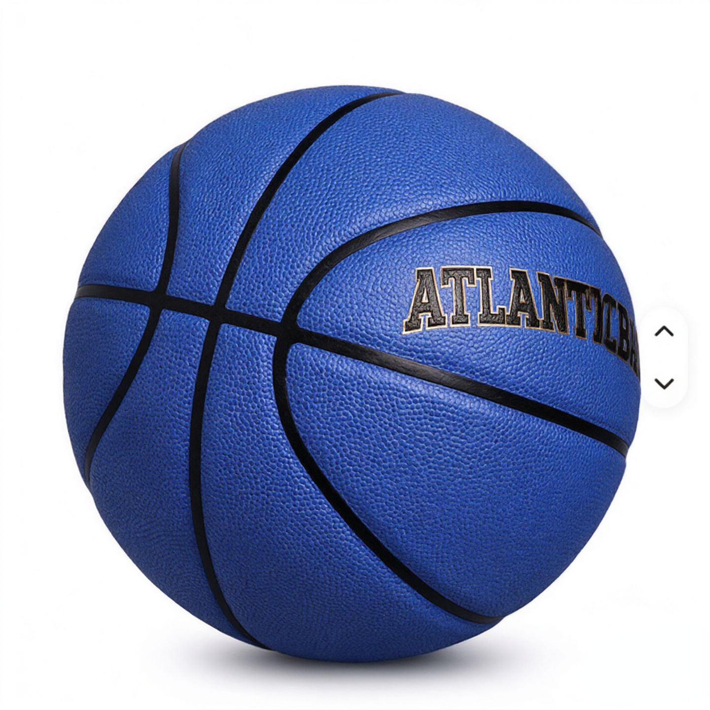 Custom Navy Blue PU Basketball | Indoor & Outdoor Competition Ball - Image 2