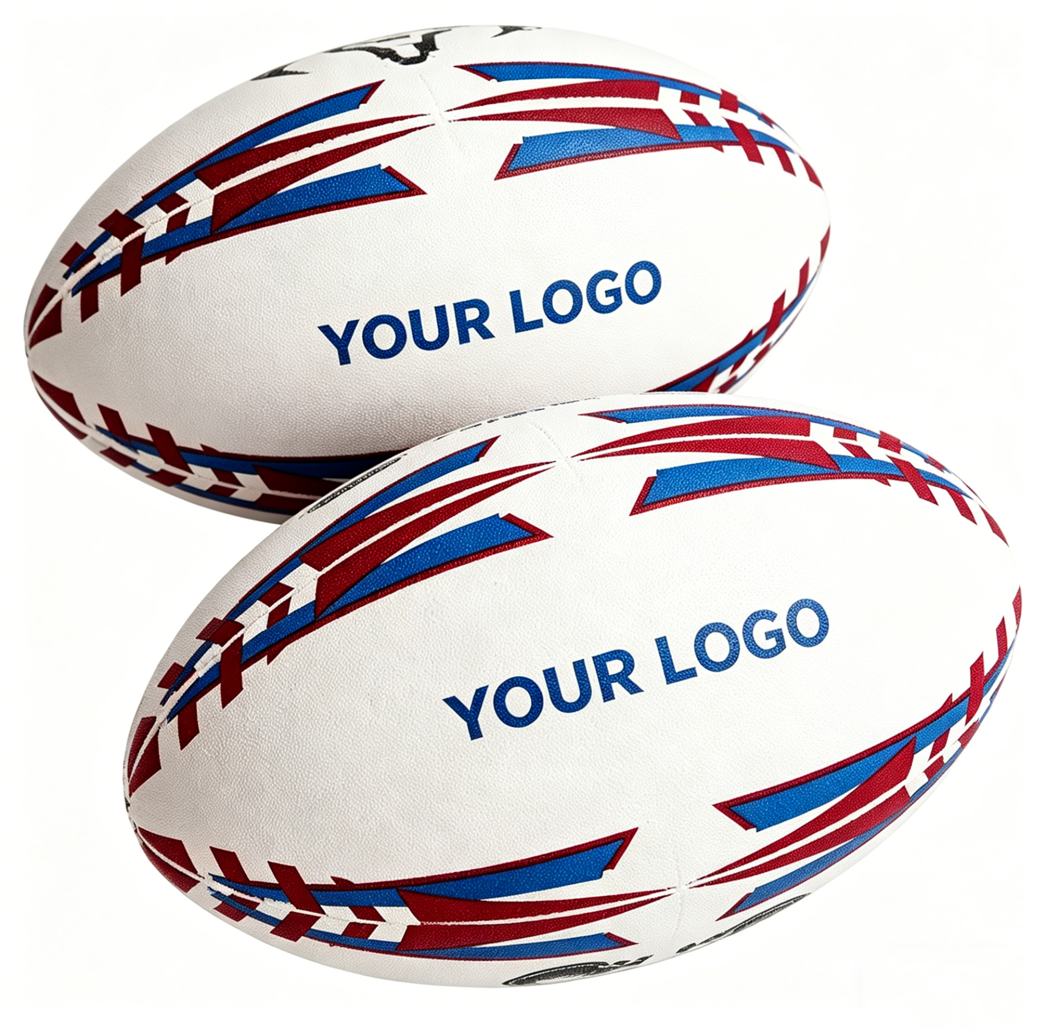 Custom Stitched Eco-Friendly Textured Rugby Ball for Elementary School & Youth Competitions