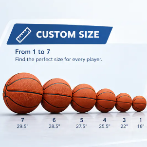 Custom Basketball Sizes