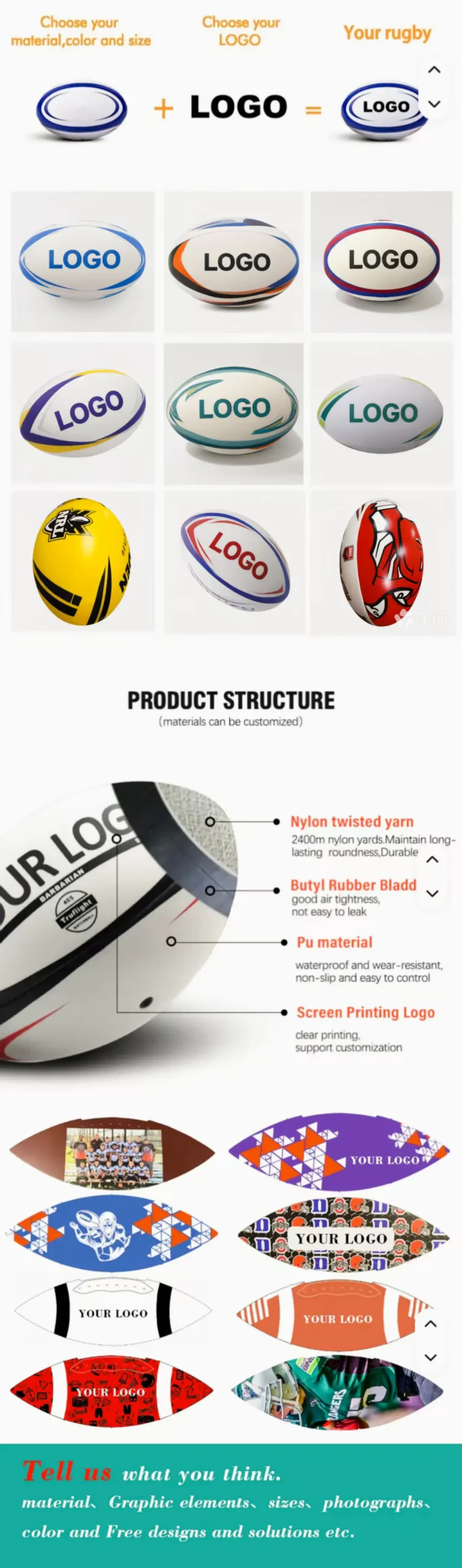 custom rugby balls factory