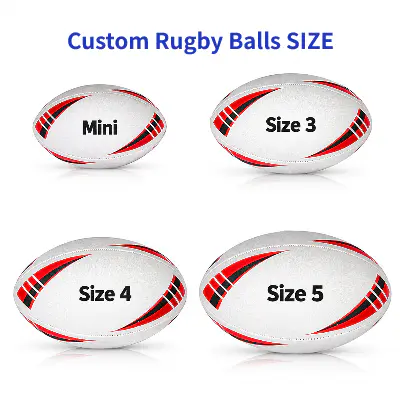 Custom Rugby Ball Sizes