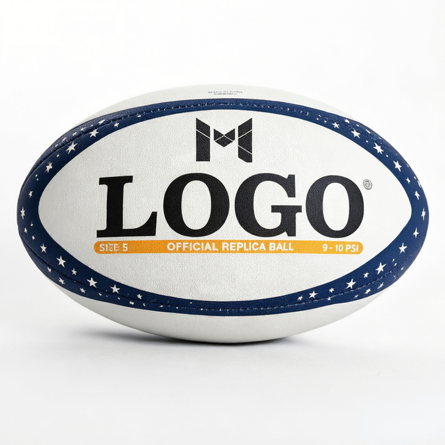 Custom Logo Rugby League Ball | Eco-Friendly Rubber, Water-Resistant - Image 4