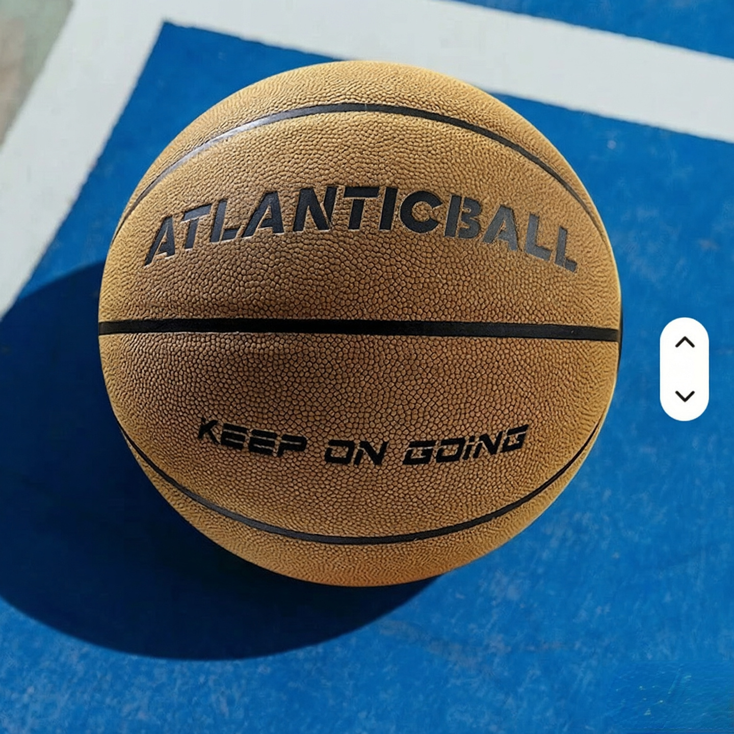 Custom Brown PU Leather Basketball