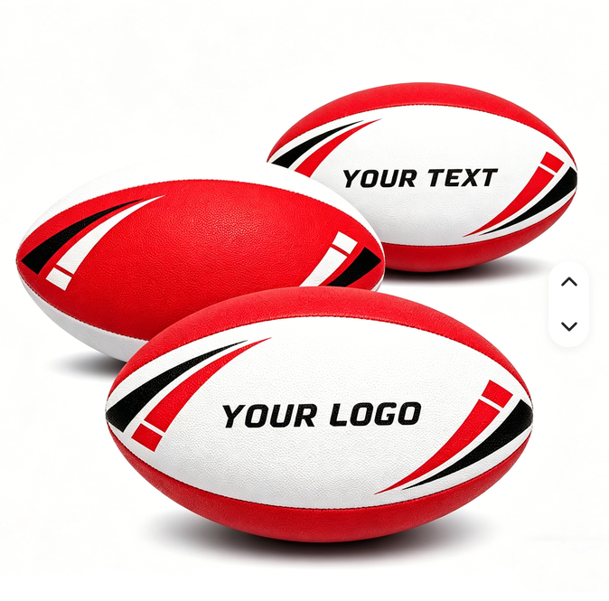 Custom NRL Style Rugby League Ball – Eco-Friendly Rubber, Water-Resistant, OEM - Image 3