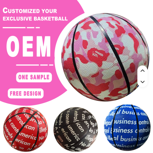Custom Full-Printing Outdoor Rubber Basketball