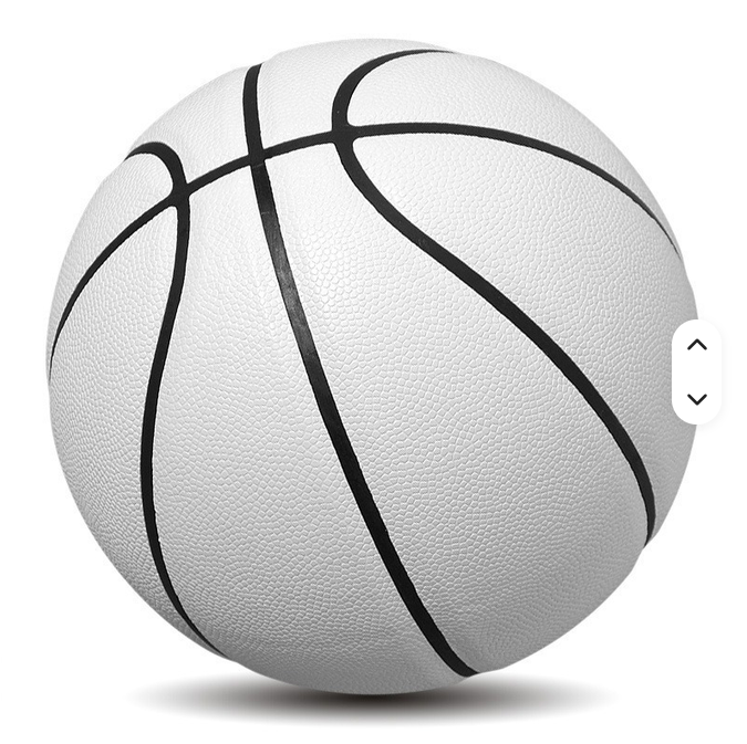 Custom White PU Leather Basketball – Size 7 Match Ball with OEM Logo - Image 3