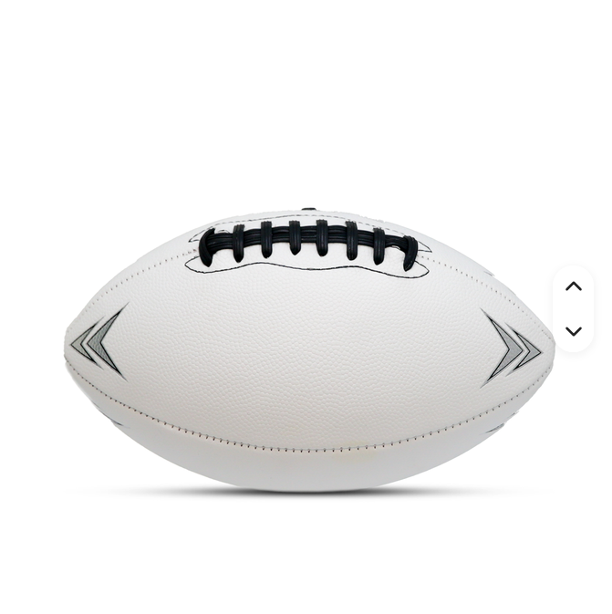 Custom White PU Leather American Football | All Sizes, Custom Logo - Image 2
